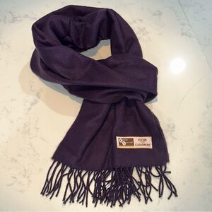 Kennedy Scotland Cashmere Luxurious Purple Cashmere Scarf